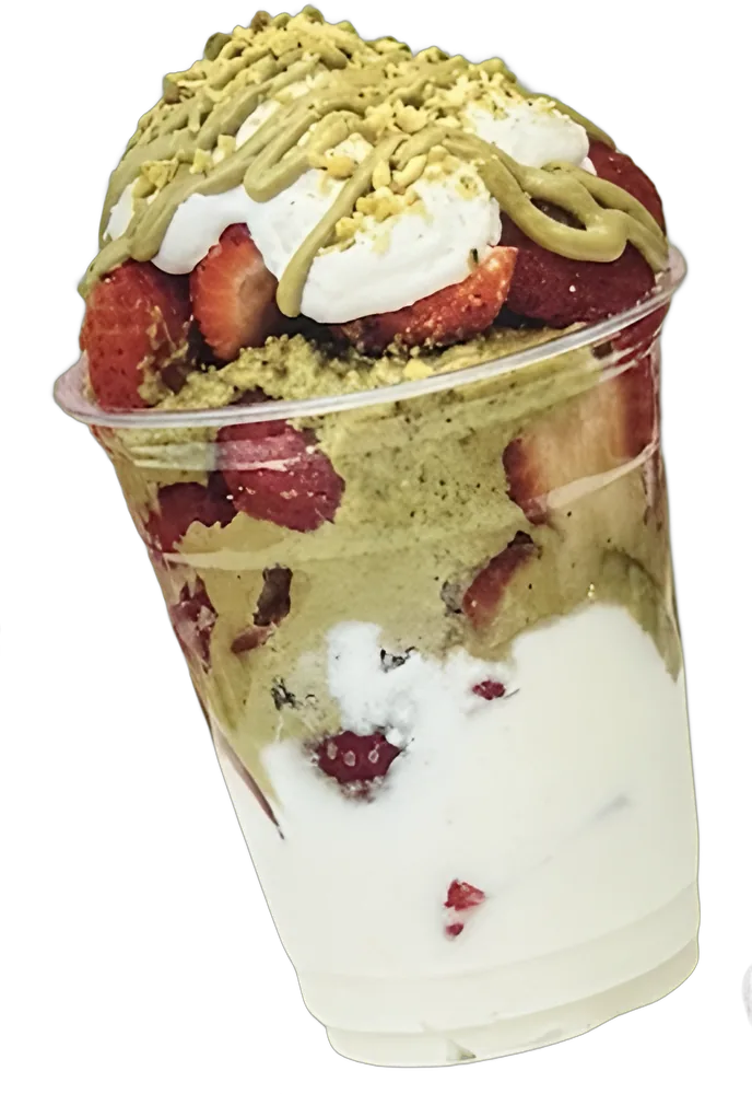 Cream Dubai Pistachio fruit cup